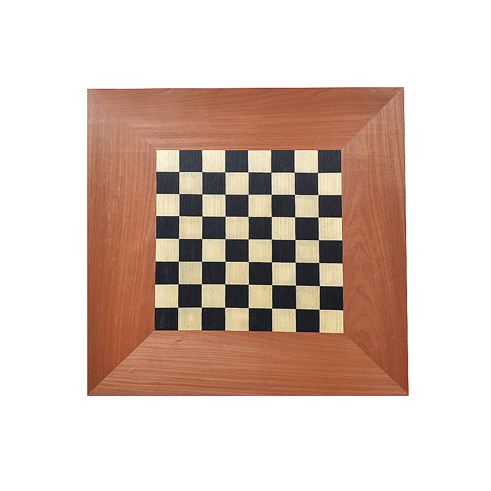 Jogo de xadrez/damas com peças em madeira e tabuleiro c